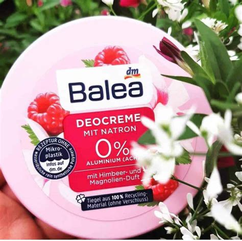 balea raspberry deodorant cream.